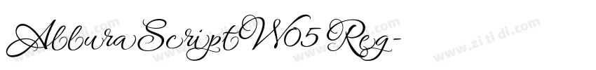 AlluraScriptW05 Reg字体转换